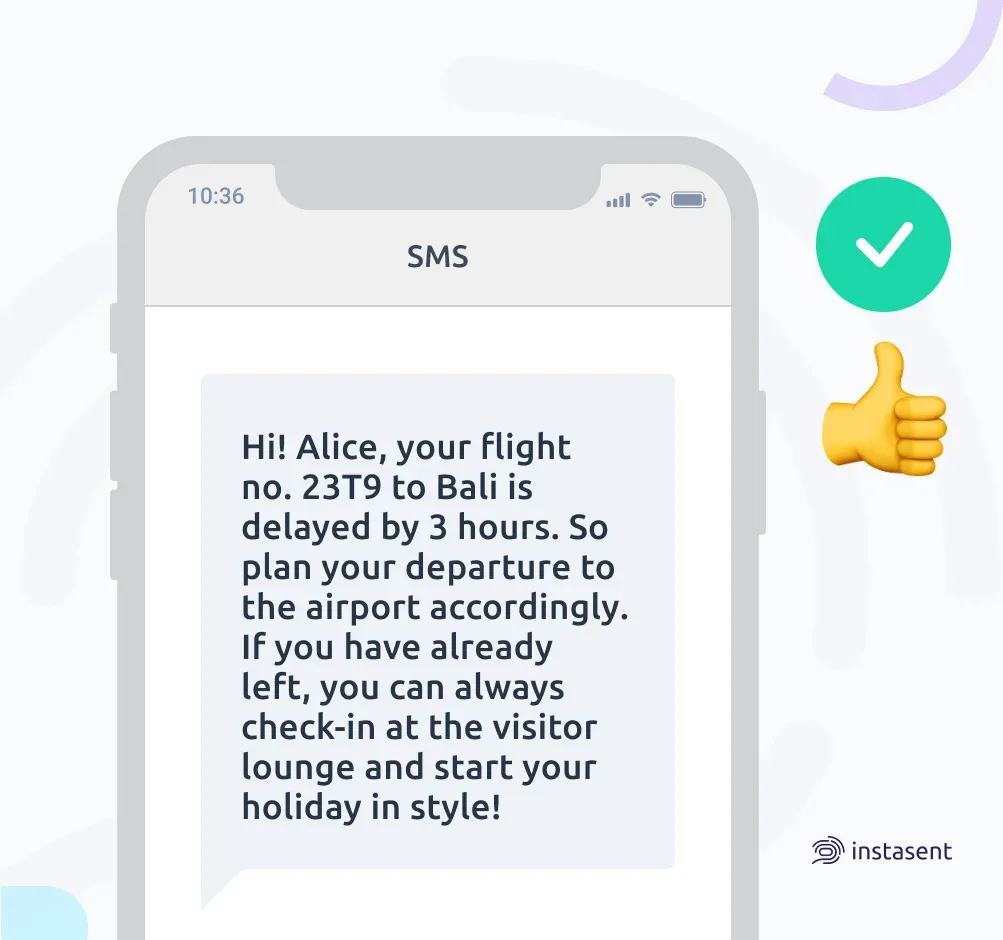 Information about flight departure