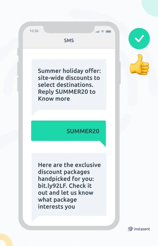 Holiday offer example